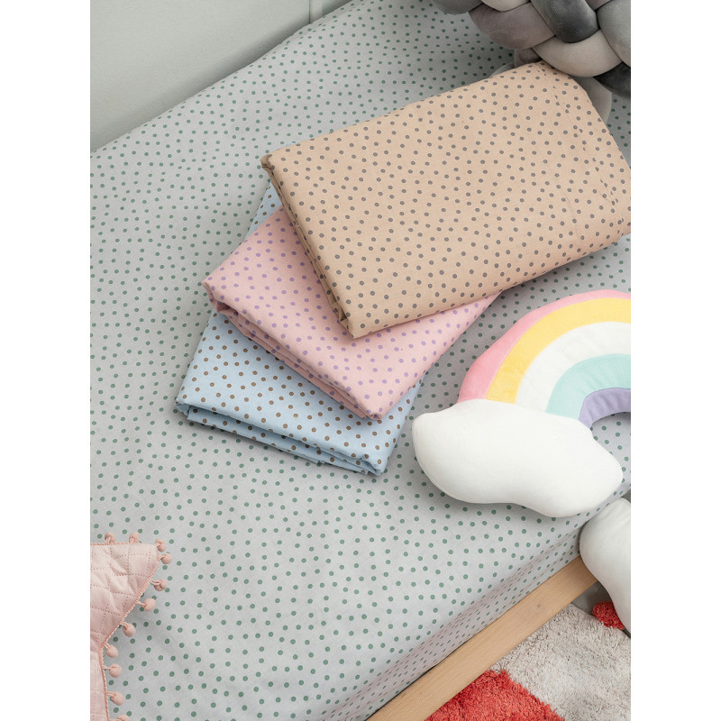 Σεντόνι Κούνιας Palamaiki Confetti Fog 130x170