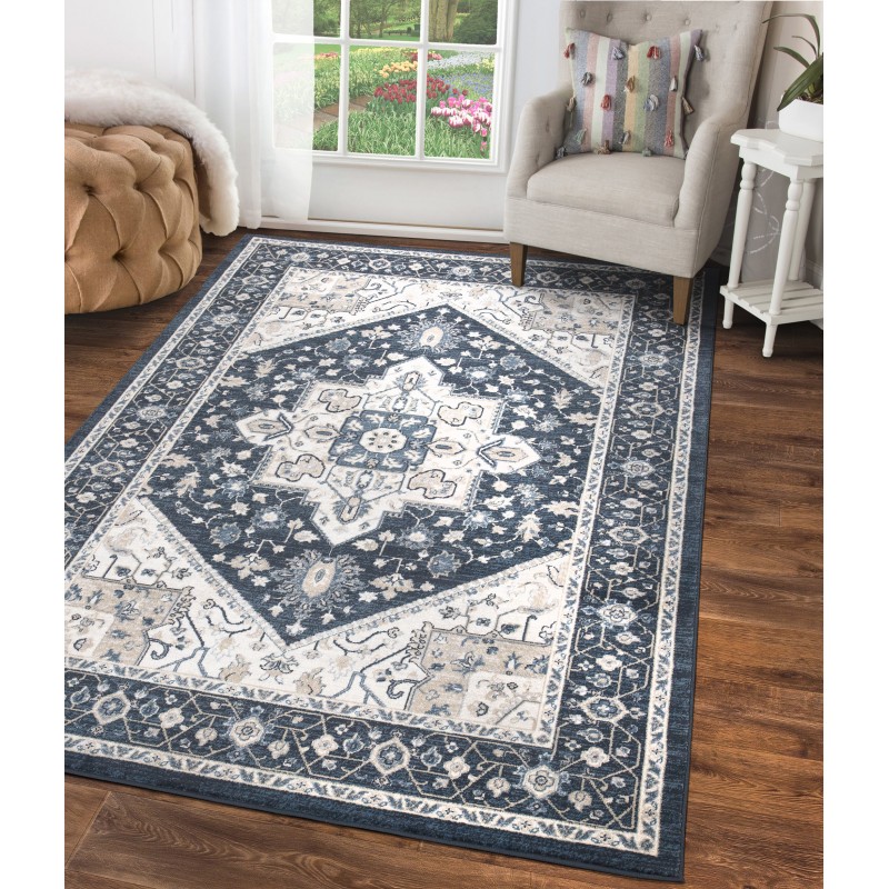 Χαλί Transitional Ezzo Antika 6433AI3 Blue 133x190