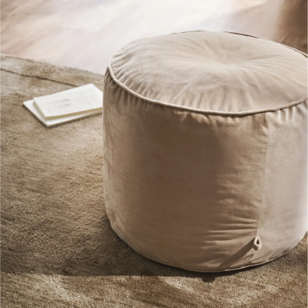  Πουφ Gofis Home Winter Dove Beige 711/06 40x50x50