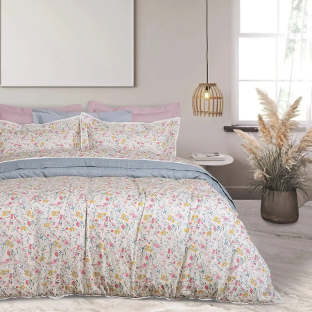  Κουβερλί Υπέρδιπλο Das Home Prestige 1681 Κοραλλί- Μπεζ- Πετρόλ 220x240