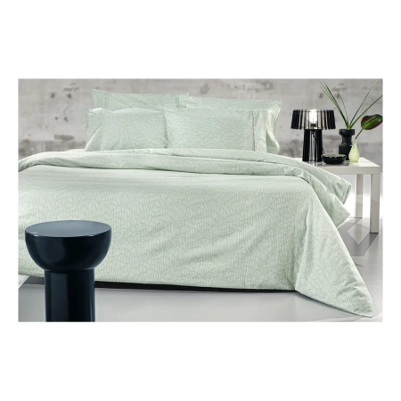 Σετ Σεντόνια Φανελένια Υπέρδιπλα με Λάστιχο 4 Τεμαχίων Guy Laroche Brenta Mint 165x200+35