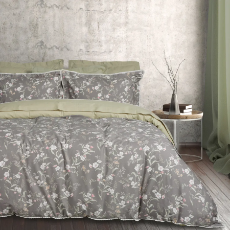Σετ Σεντόνια Υπέρδιπλα 4 Τεμαχίων Das Home Prestige 1686 Grey-Pink-Taupe 240x260