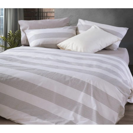 Σετ Σεντόνια Μονά 3 Τεμαχίων Nef-Nef Casual Stripe Petrol 170x270