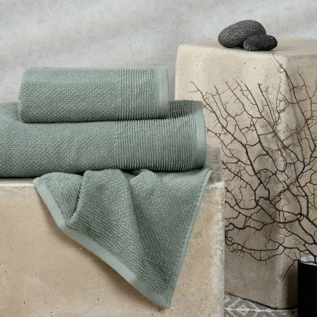  Σετ Πετσέτες 3 Τεμαχίων Melinen Haus Dark Aqua