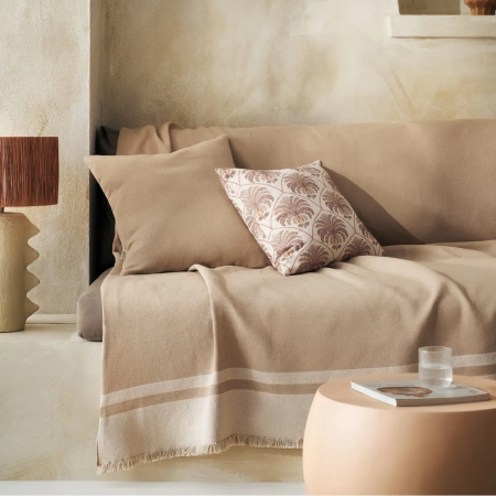 Ριχτάρι Τριθέσιου Gofis Home Marian Ground Beige 336/41 180x310