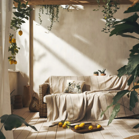 Ριχτάρι Τριθέσιου Gofis Home Rabia Beige/Green 321/18 180x310