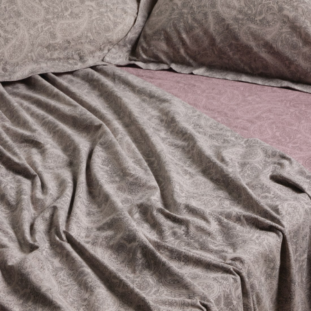 Σετ Παπλωματοθήκη Μονή 2 Τεμαχίων Das Home 5438 Grey-Lilac 160x240